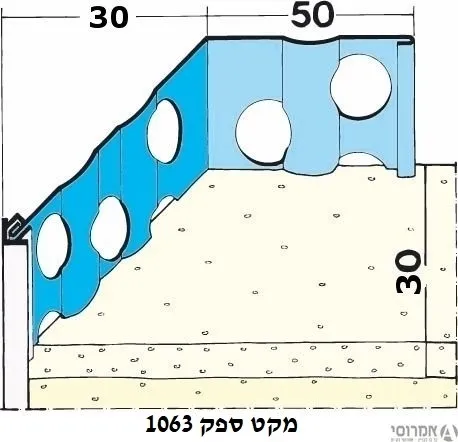 פינות אנכי לטיח תרמי פי.וי.סי עובי 30 מ"מ-(בחבילה 15 יח'] -מק"ט 1063 3