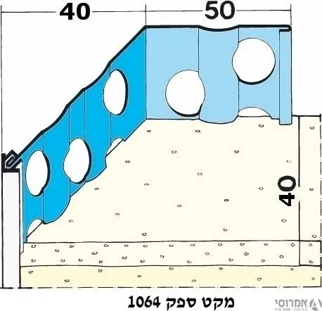 פינות טיח אנכי לטיח תרמי פי.וי.סי עובי 30 מ"מ-פרוטקטור-1063 (לחבילה 15 יחי  3 מטר)-אין החזרת פינו